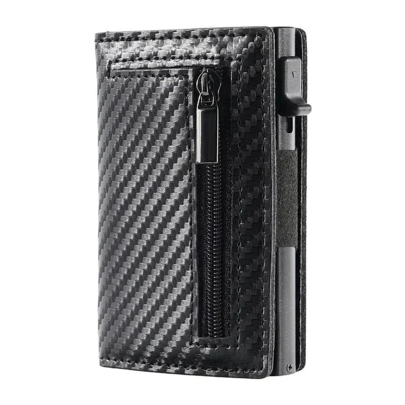 Lucas – Slim RFID Wallet with Quick Card Slider (6 Cards) | Zipper Pocket for Coins & Banknotes | Ultra-Thin Pocket Size